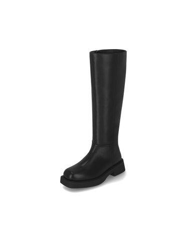 엘칸토 마쯔 여성 베이직 스퀘어 롱부츠 4cm LCWL73M44V