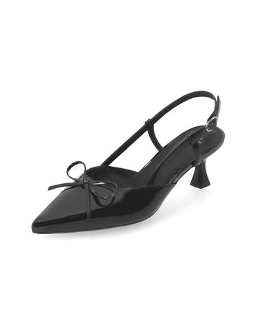 엘칸토 인텐스 리본 스틸레토 슬링백 5.5cm LCWO82I513