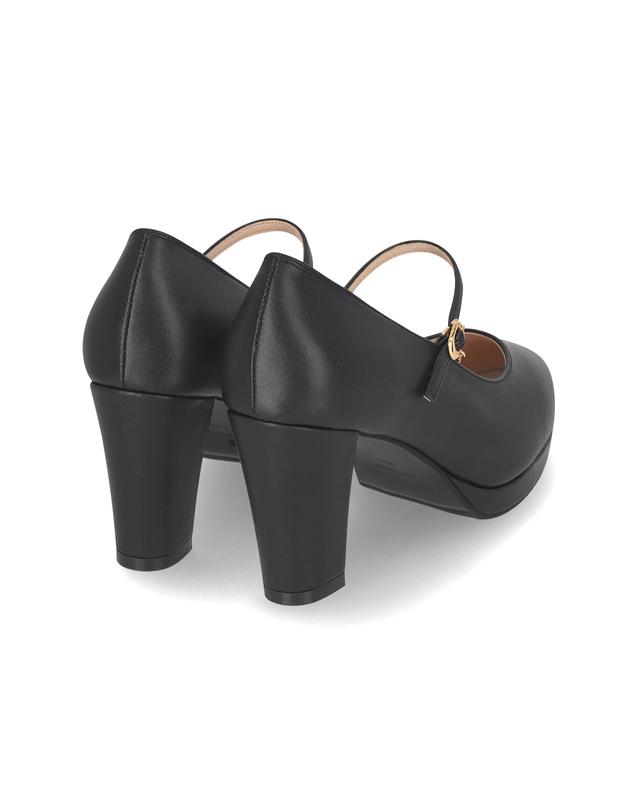 엘칸토 엘칸토 인텐스 여성 가보시 메리제인 펌프스 8cm LCWD80I513 착용컷