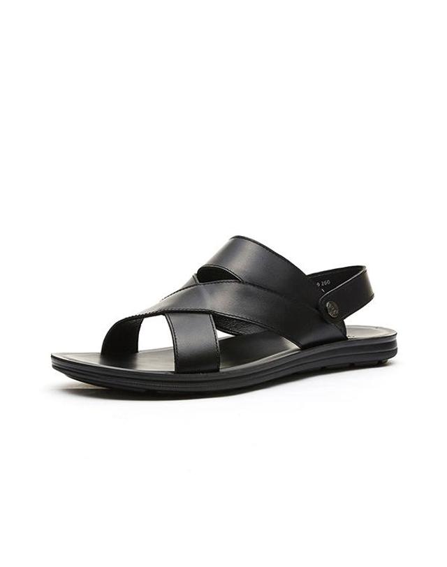 엘칸토 엘칸토 마쯔 남성 X스트랩 샌들 2.3cm LCMW69M526 착용컷