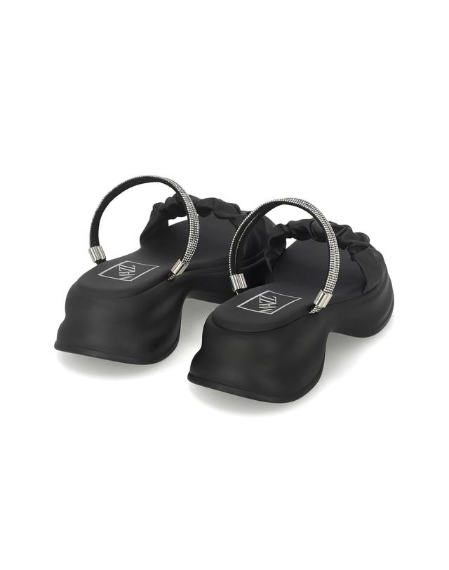 엘칸토 엘칸토 마쯔 여성 소프트 링클 몰드 샌들 5.5cm LCWW09M526 착용컷