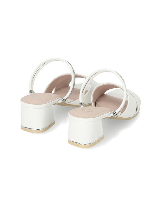 엘칸토 엘칸토 인텐스 여성 엑스 스트랩 투웨이 미들힐 샌들 4.5cm LCWW55I526 착용컷