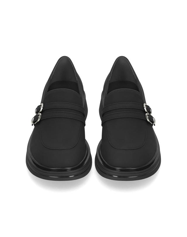엘칸토 엘칸토 마쯔 여성 더블 스트랩 캐주얼 몰드 로퍼 3.5cm LCWC73M54V 착용컷