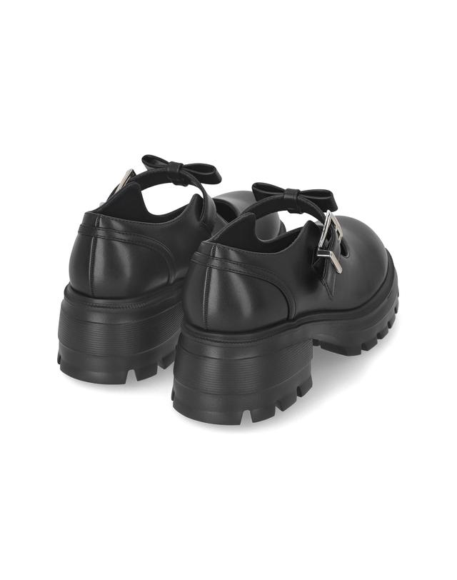 엘칸토 엘칸토 마쯔 여성 리본 청키 플랫폼 메리제인 로퍼 6cm LCWC35M539 착용컷