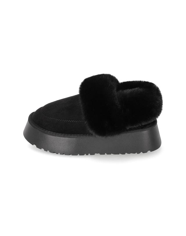 엘칸토 엘칸토 마쯔 여성 플랫폼 퍼 스트랩 뮬 4.5cm LCWC70M54V 착용컷