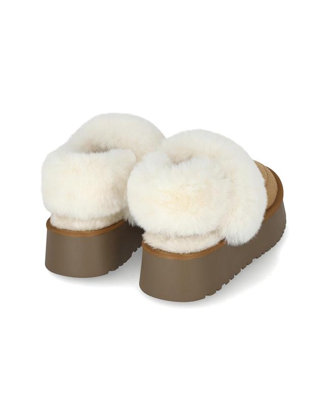 엘칸토 엘칸토 마쯔 여성 플랫폼 퍼 스트랩 뮬 4.5cm LCWC70M54V 착용컷