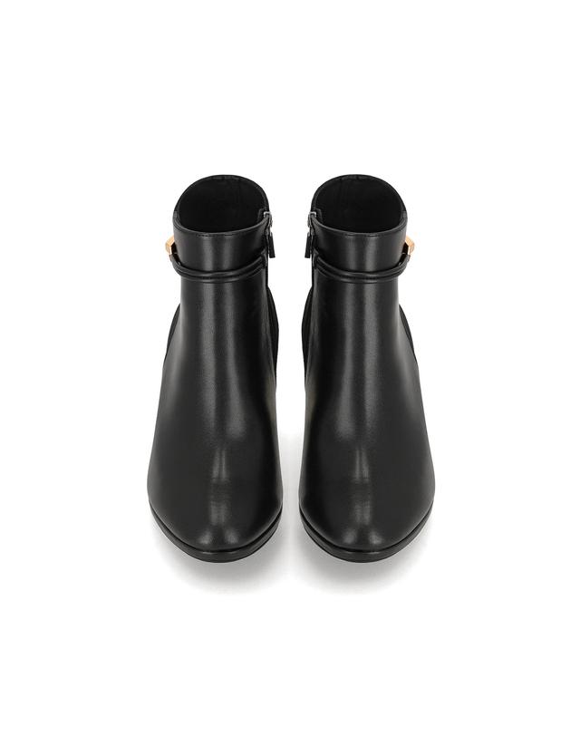 엘칸토 엘칸토 인텐스 여성 스트랩 가보시 앵클 부츠 7cm LCWA82I54V 착용컷