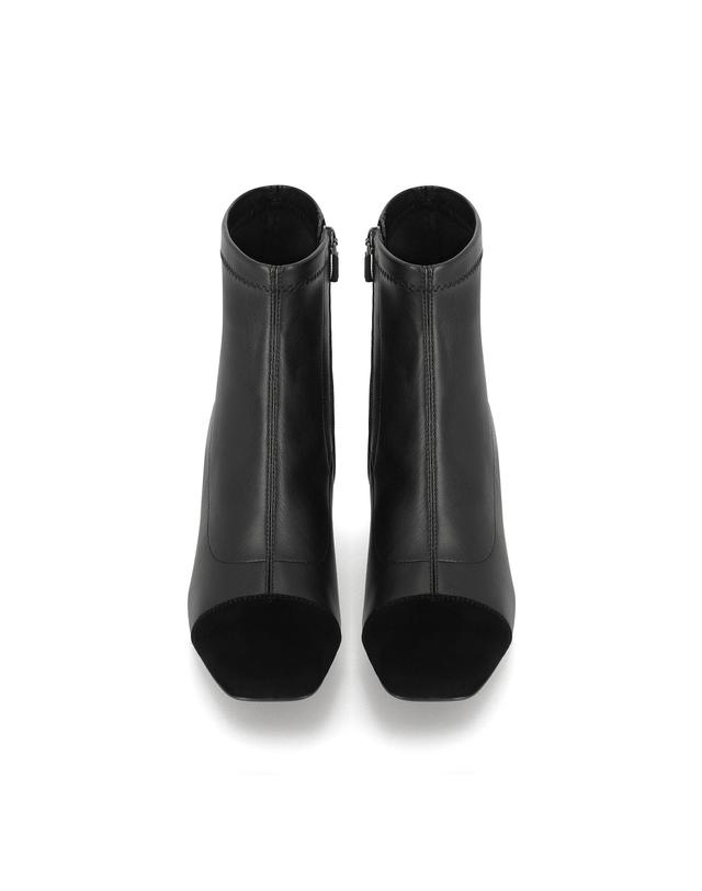 엘칸토 엘칸토 인텐스 여성 토캡 콤비 스판 앵클 부츠 6cm LCWA90I54V 착용컷