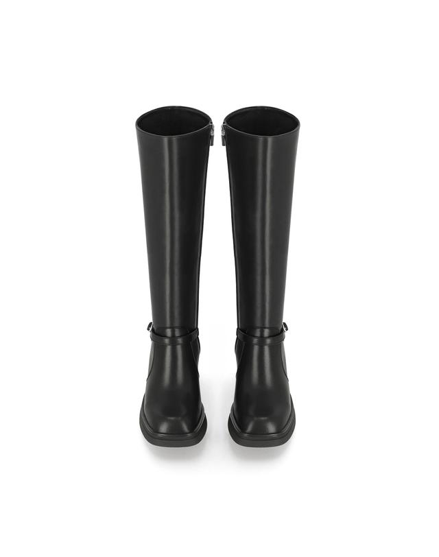 엘칸토 엘칸토 인텐스 여성 버클 스트랩 플랫폼 롱부츠 7cm LCWL01I54V 착용컷