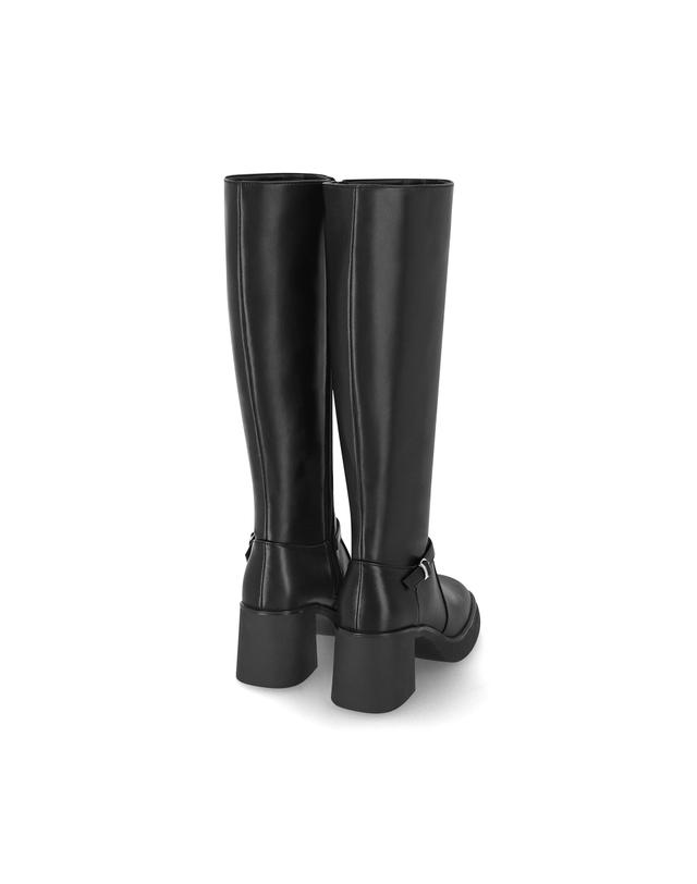 엘칸토 엘칸토 인텐스 여성 버클 스트랩 플랫폼 롱부츠 7cm LCWL01I54V 착용컷