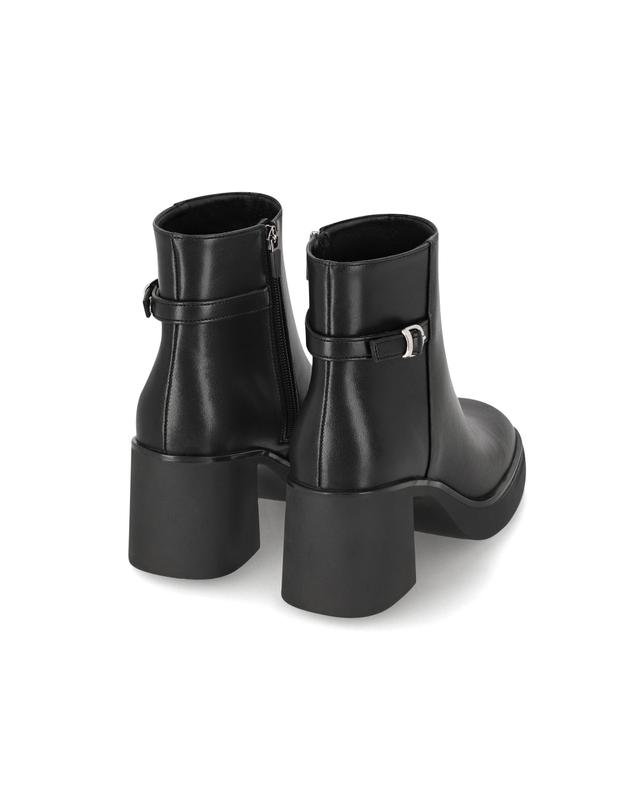 엘칸토 엘칸토 인텐스 여성 버클 스트랩 플랫폼 앵클 부츠 7cm LCWA77I54V 착용컷