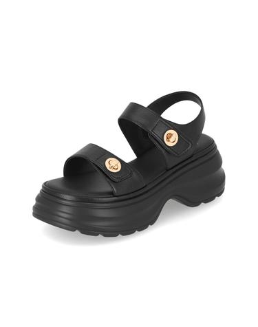 엘칸토 마쯔 여성 락 장식 플랫폼 샌들 6cm LCWW54M626