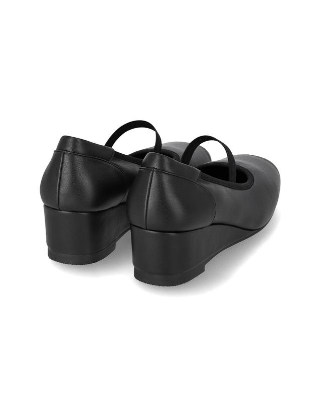 엘칸토 엘칸토 인텐스 여성 엘라스틱 밴드 웨지 힐 5cm LCWD99I613 착용컷