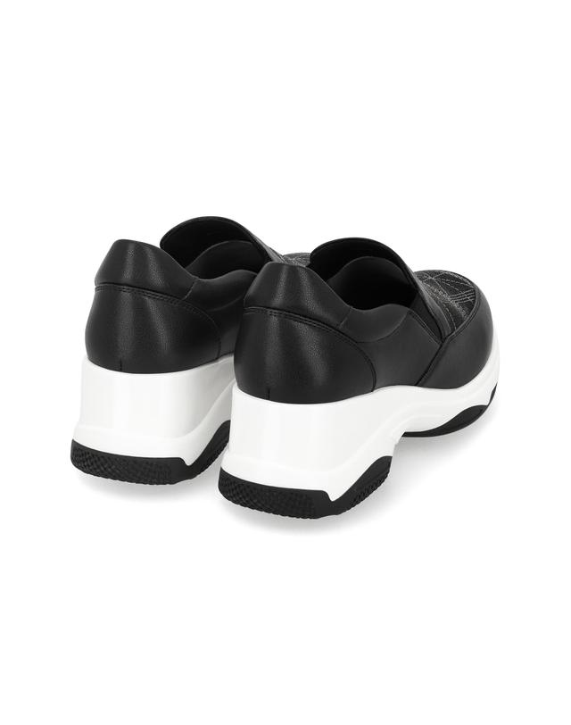 엘칸토 엘칸토 마쯔 여성 자수 키높이 몰드 캐주얼 슬립온 5cm LCWC92M613 착용컷