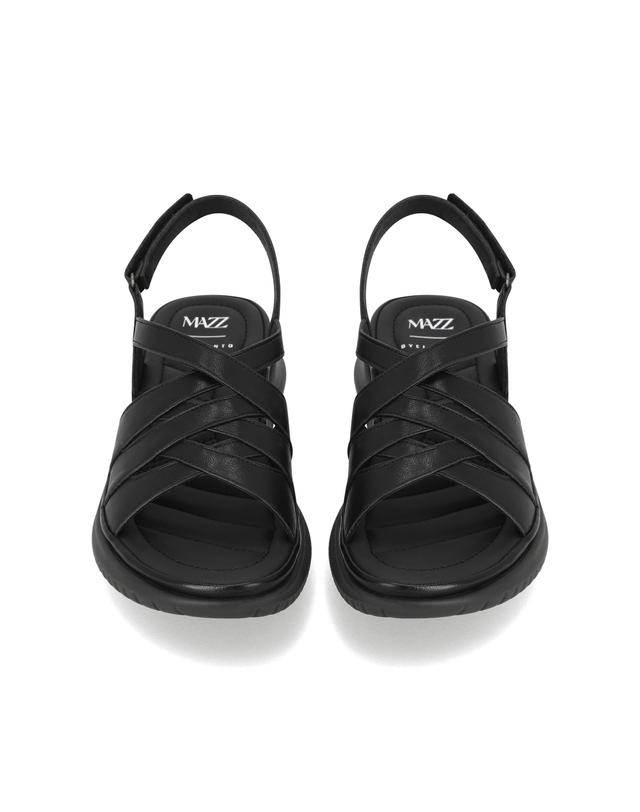 엘칸토 엘칸토 마쯔 여성 크로스 와이드 스트랩 컴포트 샌들 3.5cm LCWW27M626 착용컷