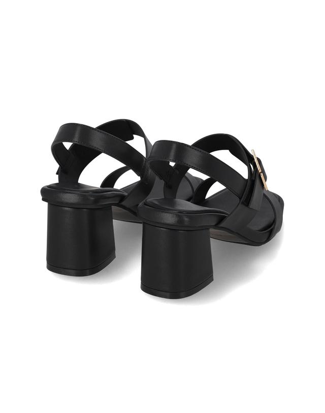 엘칸토 엘칸토 인텐스 여성 와이드 스트랩 버클 포인트 샌들 6cm LCWW17I626 착용컷