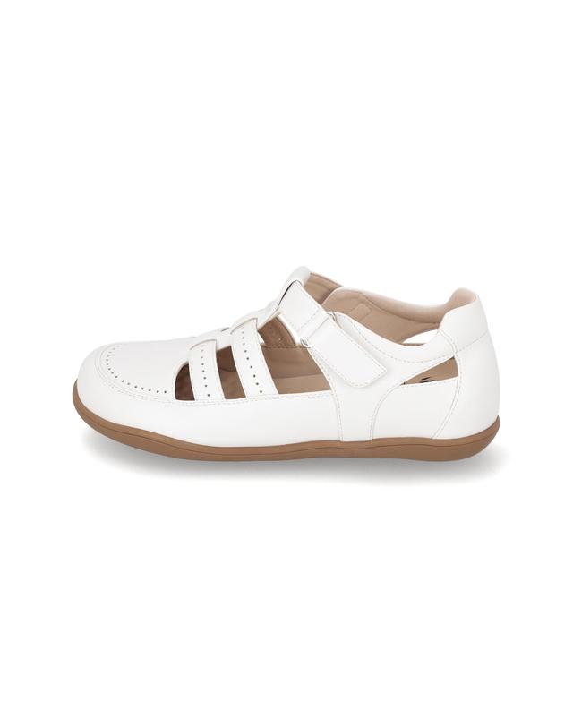 엘칸토 엘칸토 마쯔 여성 펀칭디테일 케이지 오픈 슈즈 2.5cm LCWC93M613 착용컷