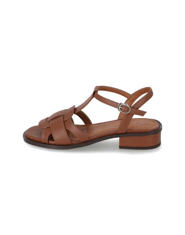 엘칸토 엘칸토 인텐스 여성 위빙 스트랩 플랫 샌들 2.5cm LCWW05I626 착용컷