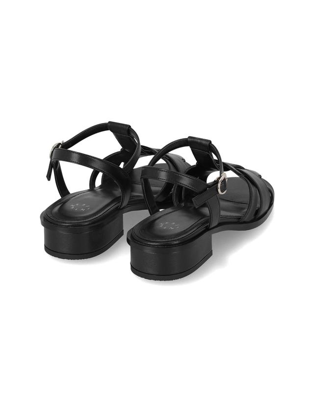 엘칸토 엘칸토 인텐스 여성 위빙 스트랩 플랫 샌들 2.5cm LCWW05I626 착용컷