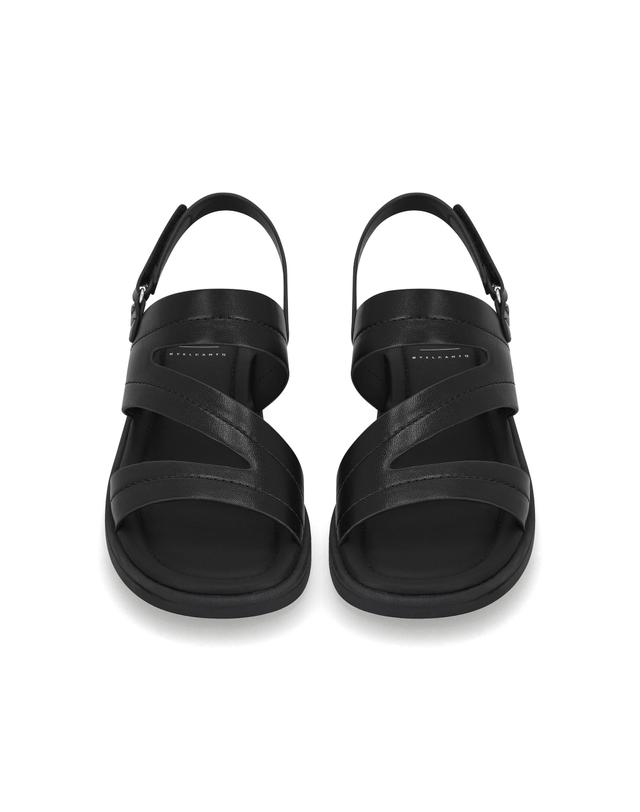 엘칸토 엘칸토 마쯔 여성 사이드 컷 플랫 샌들 2.5cm LCWW65M626 착용컷