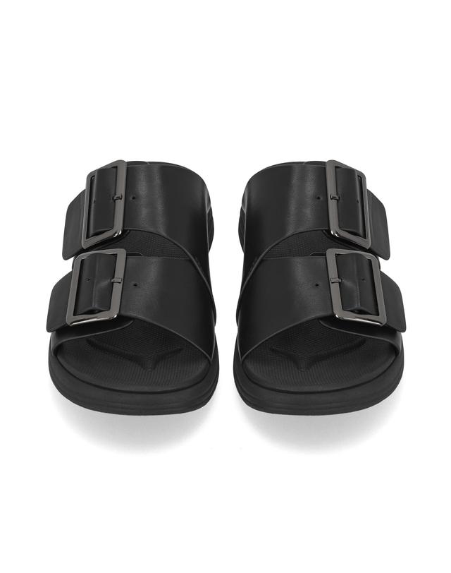 엘칸토 엘칸토 인텐스 남성 와이드 더블 스트랩 버클 슬라이드 3.5cm LCMW62I626 착용컷