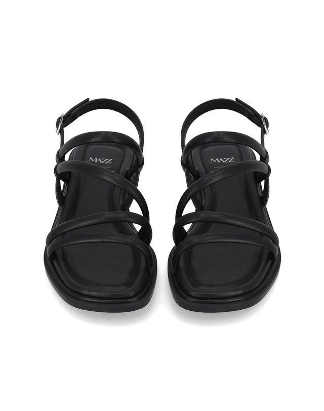 엘칸토 엘칸토 마쯔 여성 볼륨 스트랩 플랫 샌들 2cm LCWW58M626 착용컷