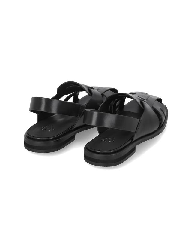 엘칸토 엘칸토 인텐스 여성 와이드 크로스 플랫샌들 1.5cm LCWW15I626 착용컷