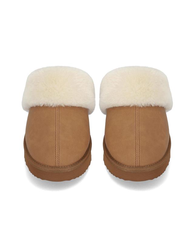 엘칸토 엘칸토 마쯔 여성 퍼 클로그 슬리퍼 3cm LCWC01M64V 착용컷