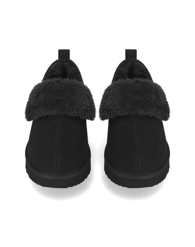 엘칸토 엘칸토 마쯔 여성 캐주얼 퍼 슬립온 3cm LCWC06M64V 착용컷