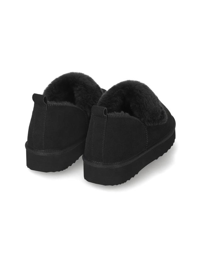 엘칸토 엘칸토 마쯔 여성 캐주얼 퍼 슬립온 3cm LCWC06M64V 착용컷