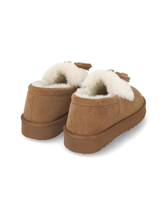 엘칸토 엘칸토 마쯔 여성 캐주얼 테슬 퍼 슬립온 3cm LCWC13M64V 착용컷