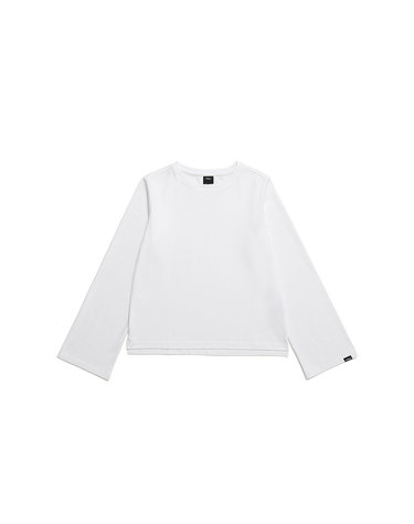W 세미 크롭 티셔츠 SP Ivory