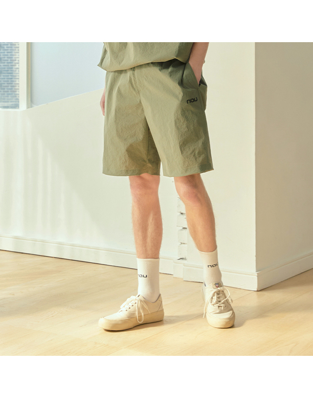 나우 썸머 액트 하프팬츠 Khaki 착용컷
