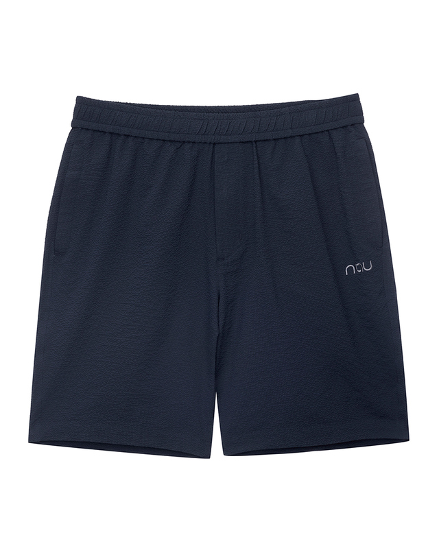 나우 시어서커 하프팬츠 Navy 착용컷