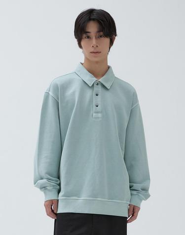 가먼트다잉 워케이션 스웻 맨투맨 Grayish Blue