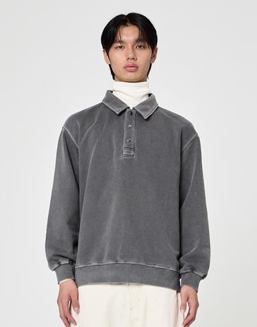 가먼트다잉 워케이션 스웻 맨투맨 Dark Gray