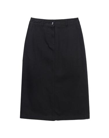 W 소프트 트윌 스커트 Black