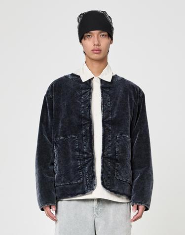 가먼트다잉 코듀로이 패딩 자켓 Navy