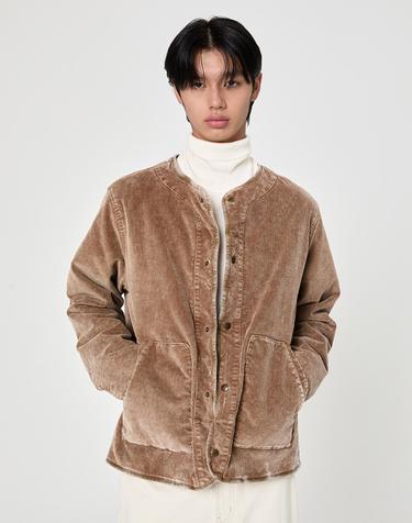가먼트다잉 코듀로이 패딩 자켓 Khaki Brown