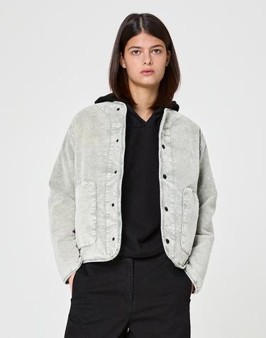 가먼트다잉 코듀로이 패딩 자켓 Light Gray