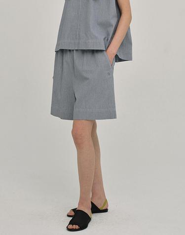 W 모달 데님 하프 팬츠 Light Gray