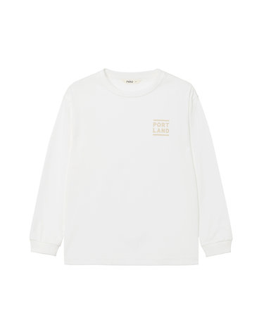 KIDS 포틀랜드 롱슬리브 티셔츠 O.White