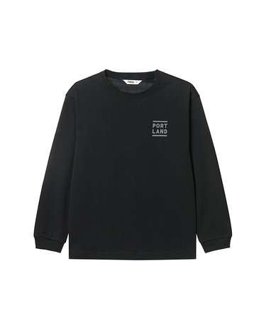 KIDS 포틀랜드 롱슬리브 티셔츠 Black
