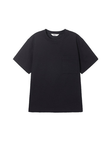 KIDS 페블 시어서커 반팔 티셔츠 Black