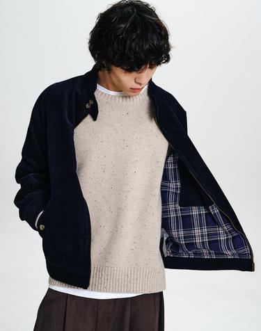 코듀로이 헤링턴 자켓 Navy