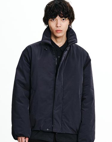 코쿤 카라 패딩 자켓 Black