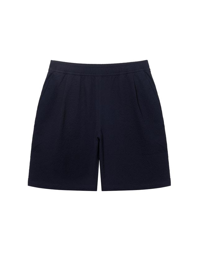 나우 페블 시어서커 하프 팬츠 Navy 착용컷
