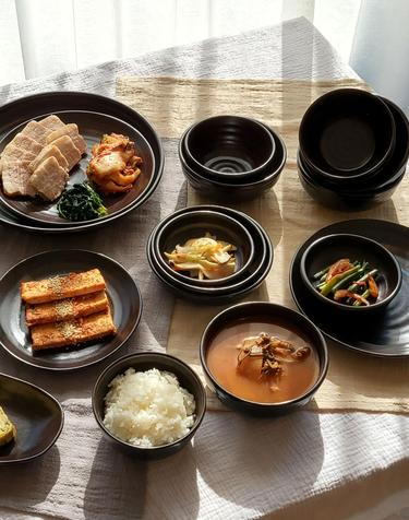 전통 한식기 옹기 접시 신혼부부 홈식기 2인조 홈세트 10P