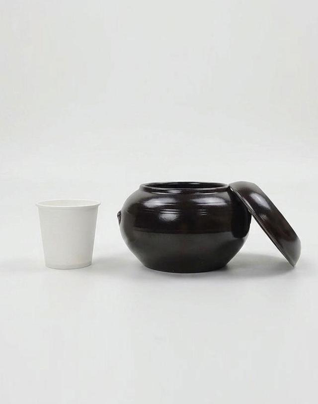 옹기종기 전통 한식기 옹기 소금통 양념통 항아리 1kg 1+1 (뚜껑포함) 착용컷