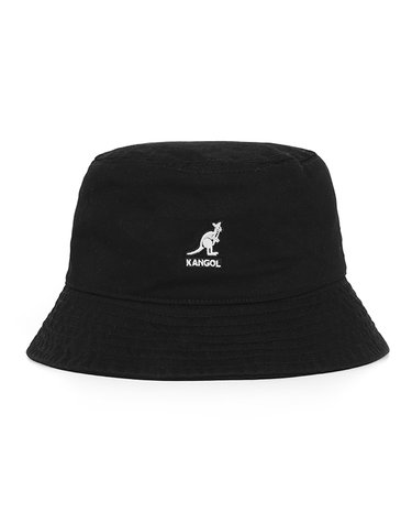캉골 K4224HT BLACK 워시드 버킷햇